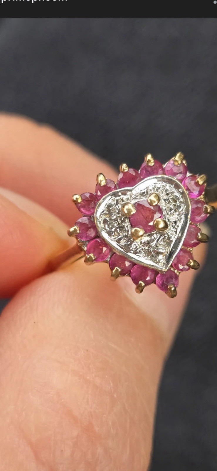 Ruby Heart Ring - image 1
