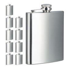 Flachmann Edelstahl Taschenflasche Mini Schna...