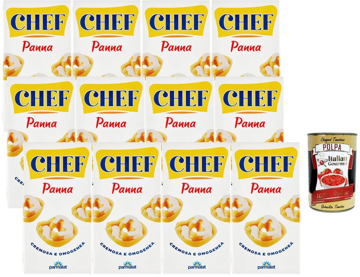Parmalat Chef Kochsahne 12x500g haltbare Sahne Pasta & Saucen +Polpa