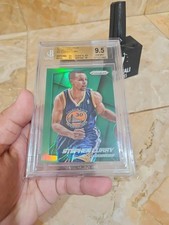 2014-15 Panini Prizm - Stephen Curry #92 Green Prizm BGS 9.5 TRUE GEM