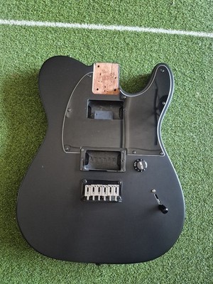 Fender Jim Root HH Telecaster body. Solid Mahogany. Matte Black. With Hardware. 
