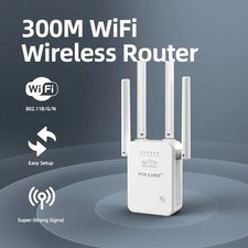 Wifi Repeater Wireless Router Range Extender Signal Booster with Antenna Sky Wps