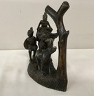 Chinese Folk Art Wood Carved Buffalo W/ Calf &Two Figures Figurine 9 X 9 X 5 In. — photo 9