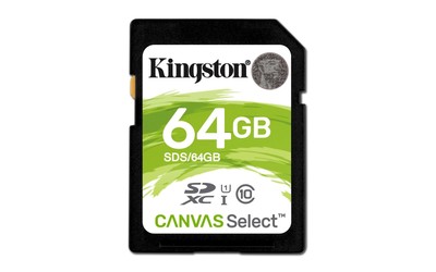 Kingston Canvas Select Plus V10 64Gb Sd Class 10 Uhs-I U3 Flash Card NEU