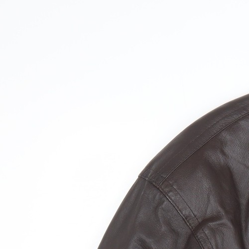 Canda Men's Brown Leather Bomber Jacket Size 42 - Picture 9 of 12