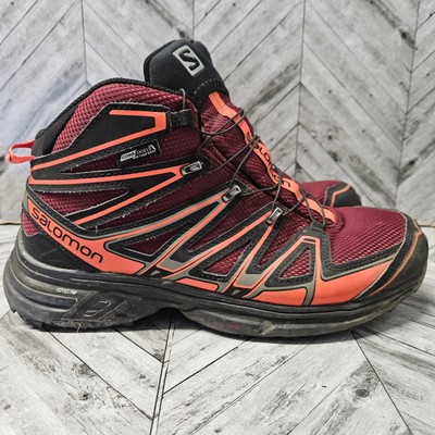 Salomon X Ultra 3 Mid Shaft Hiking Shoes Womens 10 Climashield Waterproof