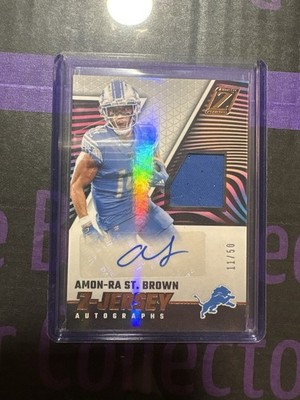 2023 Panini Zenith - Z-Jersey Autographs Amon-Ra St. Brown #ZJA-ASB /50