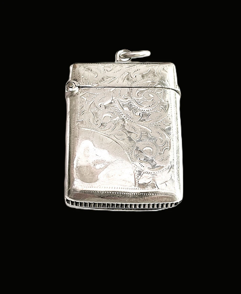 Joseph Gloster in Antique Solid Silver Cigarette & Vesta Cases for