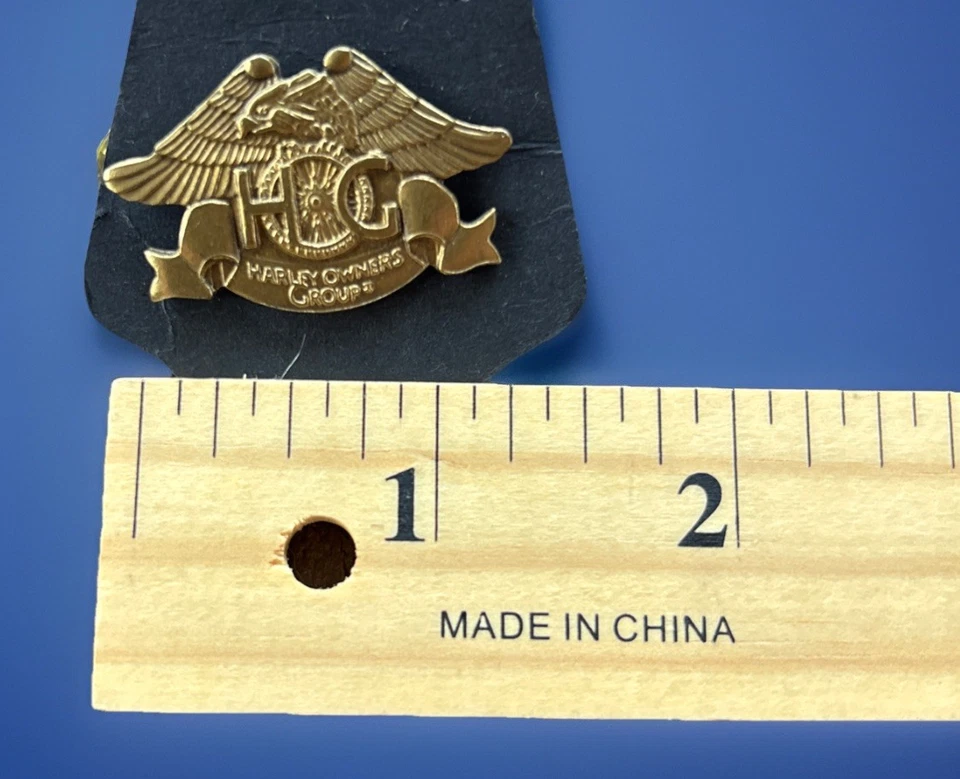 Prendedor Harley Davidson vintage Harley Owners Group Est 1983 motocicletas Foto 2 de 2