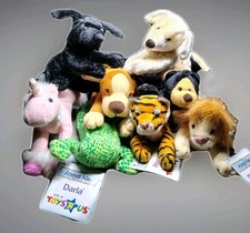 Y2K VTG Toys R Us All 8 Animal Alley Small Plush McDonalds Exclusive 2001