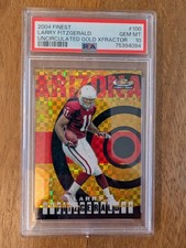 2004 Topps Finest Larry Fitzgerald #100 Uncirculated Gold XFractor 39/150 (RC)