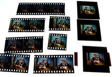 JEAN LEFEBVRE MICHEL GALABRU 1970s 16 VINTAGE SLIDES DIAPOSITIVES LOT