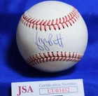 George Brett JSA Coa Autograph Official American League OAL Signed Baseball