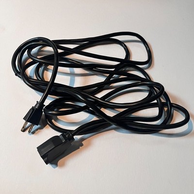 Outdoor Extension Cord Durable Electrical Cable with 3 Prong Grounded 15ft Black