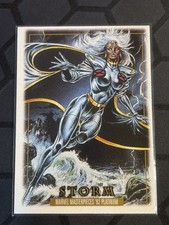 2024 SkyBox Marvel Masterpieces 92 Platinum Storm #86 Leather