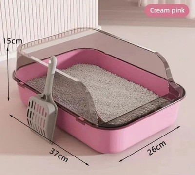 Kätzchen Sandkasten Katzentoilette halbgeschlossen spritzwassergeschützt Katzentoilette      