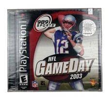NFL GameDay 2003 Sony Playstation 1 PS1 1st Tom Brady Cover Football New Sealed