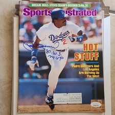Sports Illustrated Pedro Guerrero Signed Magazine Los Angeles Dodgers JSA Auth