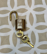 Louis Vuitton Authenic Padlock  Key Brass Lock And Key Set Polished Random 316