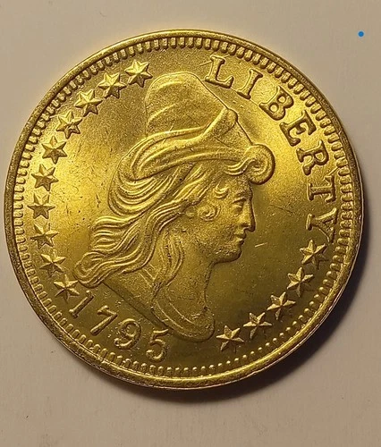 1795 Golden Draped Bust Eagle Ten Dollars Coin Contemporary Restrike Token
