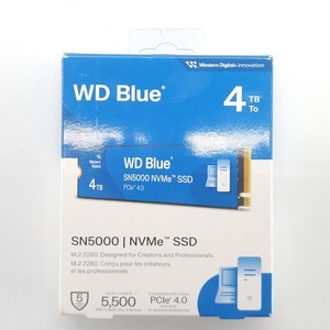 Western Digital WD Blue SN5000 NVMe PCIe 4.0 M.2 2280 SSD 4TB