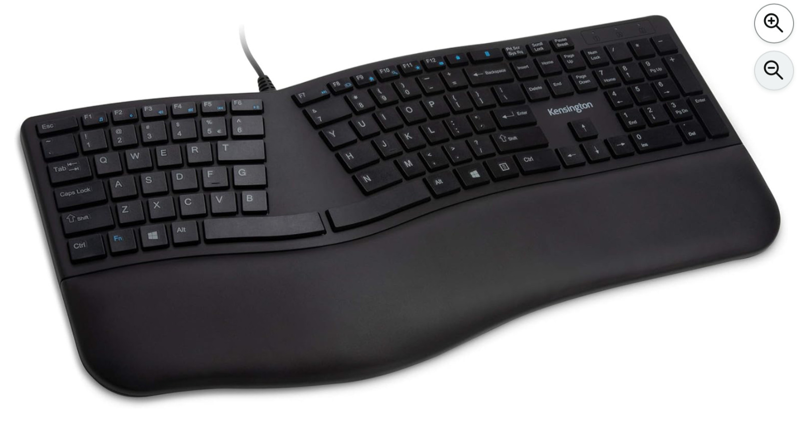 Kensington Pro Fit Ergonomic Wired Keyboard- Black (K75400US