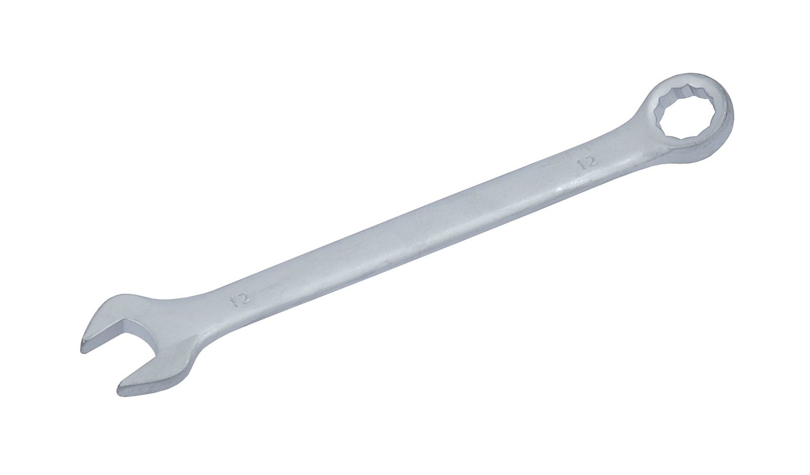12mm Metric Combination Spanner Open & Ring End Satin Finish - Image 2