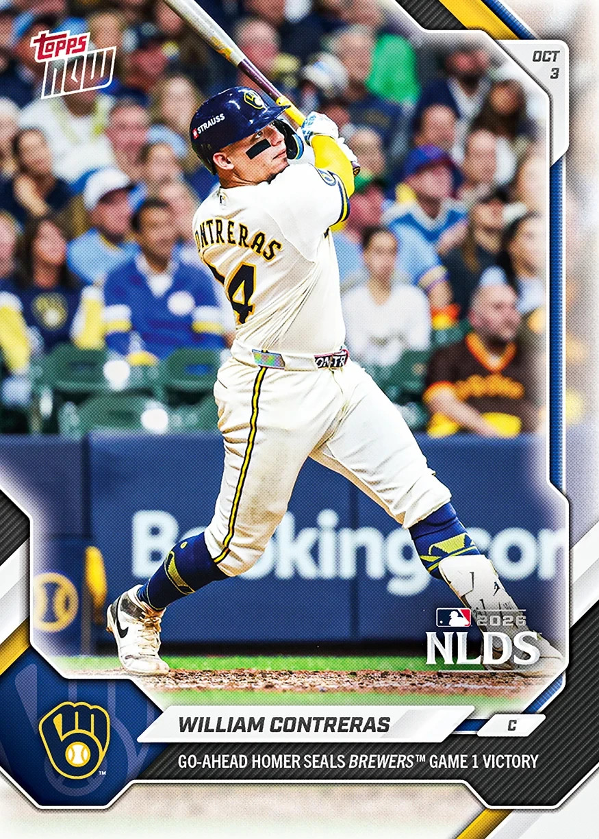 2026 Topps Now MLB #759 William Contreras Milwaukee Brewers PRESALE
