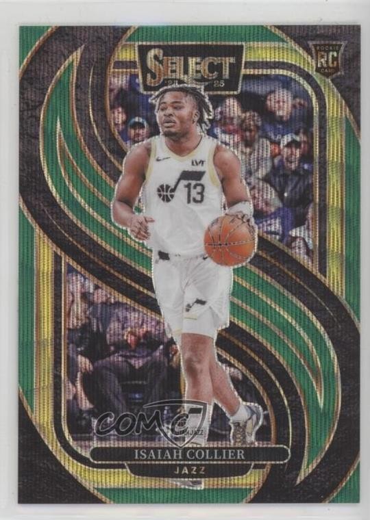 2024-25 Select Premier Level Green Wave Prizm /50 Isaiah Collier Rookie RC 1df1