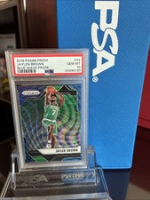2016 Prizm Blue Wave Jaylen Brown PSA 10 /99 Boston Celtics Pop 18 High End!!