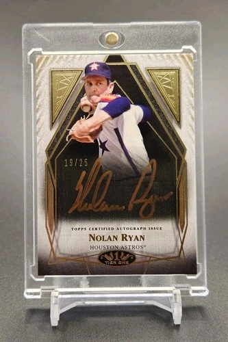 2022 Topps Tier One Autographs Bronze Ink Nolan Ryan BRONZE ON CARD AUTO SP/25