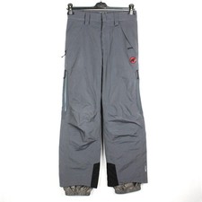 MAMMUT Dry Tech Herren Hose Größe 46 (W30 L32) Grau Zip Fly Schneehose