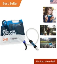 1-Gallon Lightweight Gravity Water Filtration System for Camping & Emergencies
