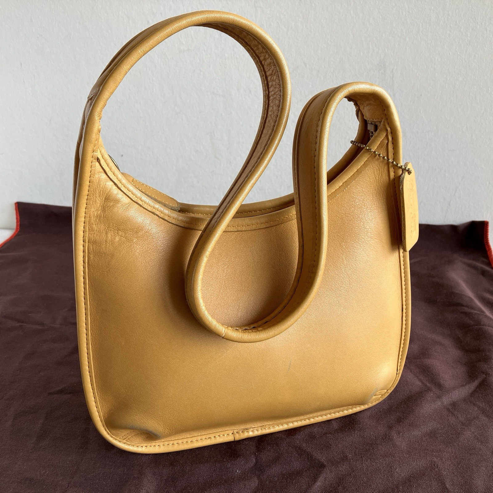Vintage Coach Ergo Mini Zip yellow 9020 Vintage Coach Ergo Bag 