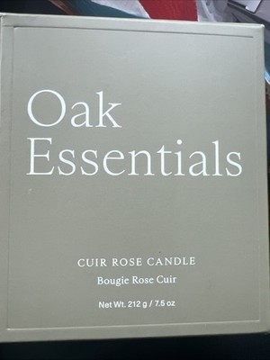 OAK ESSENTIALS CUIR ROSE Jar Candle One Size NEW