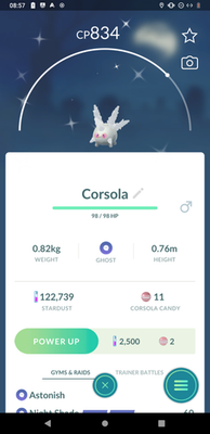 #ad Shiny Galarian Corsola Wearing Pink Sunglasses Mini PTC 80K Dust $1.90