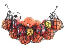 Sports Ball Storage Net,Hanging Basket Organizer Net for Black