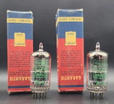 Philips Dario Miniwatt ECC88 / 6DJ8 Matched NOS Pair  1963 Herleen Hickok Tested