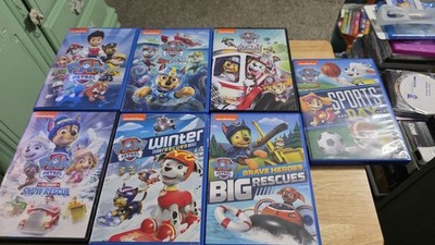 Paw Patrol Dvd 7 Lot(Sports, Paw Patrol, Winter, Snow, Ultimate, Big, & Sea)