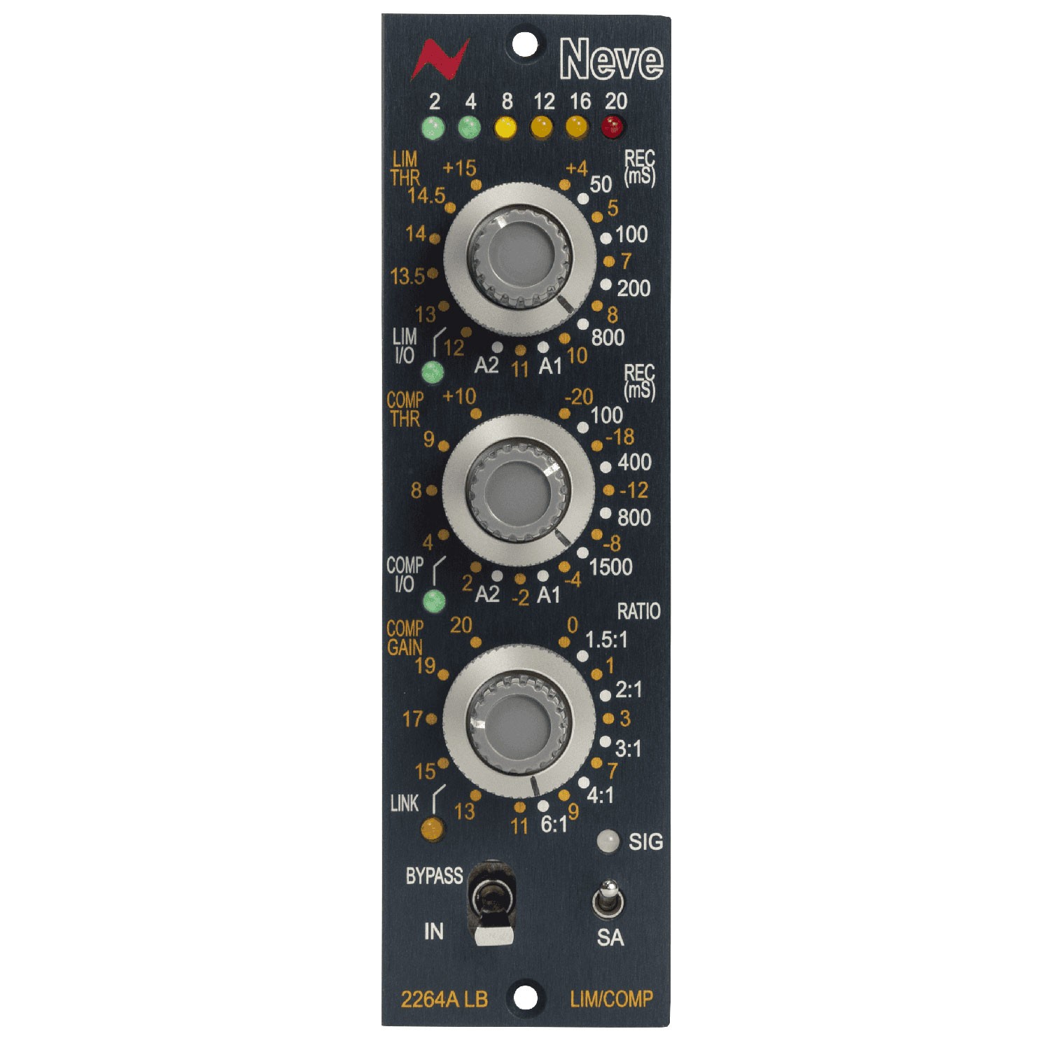 Моноблочный компрессор/ограничительный модуль Neve 2264ALB серии 500
