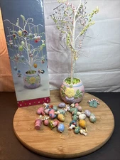 Vintage American greetings forget me not Easter tree With Ornaments NIB