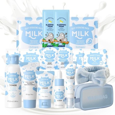17-teiliges Milch Hautpflegesets & Kits - Luxus Teenager Geschenke Mädchen - beste Geschenke für