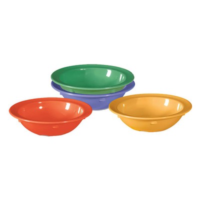 GET DN-904-MIX Supermel Color Mix Melamine 5 oz. Rimmed Fruit Bowl - 4 Doz