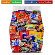 Assorted Chocolate Candy Variety Pack - 5lb Bulk Chocolate Candy Individually...