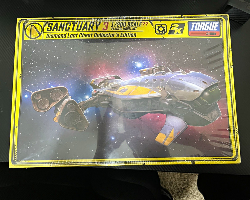 Torgue Borderlands Sanctuary 3 Ship 1:200 Plastic Model Kit Diamond Loot Chest