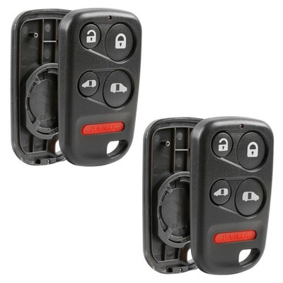 2 Replacement For 1999 2000 Honda Odyssey Car Key Fob Remote Shell Case