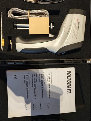 VOLTCRAFT IR 1201-50D USB Infrarot-Thermometer Optik 50:1-50 - 1200 °C Pyrometer