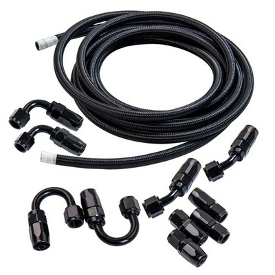 AN6,6AN Nylon Stahl geflochtene Ölkraftstoff Linie Schlauch End Adapter fitting