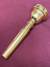 Vincent Bach Small Letter GOLD Plated Trumpet 7C Mouthpiece