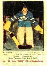 2002-03 Parkhurst Reprints #302 Al Rollins